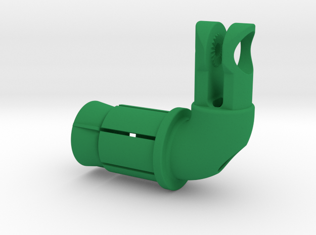Wheel Skewer Virb Mount KCNC Insert in Green Processed Versatile Plastic