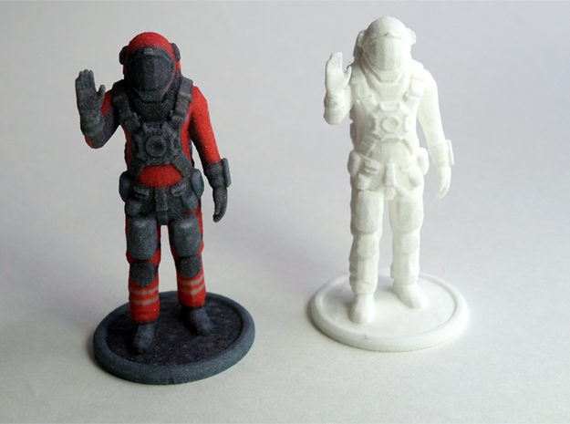 Astronaut from Space Engineers game in White Natural Versatile Plastic