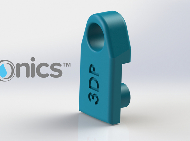 Outer Clip - 3Dponics Drip Hydroponics in White Natural Versatile Plastic