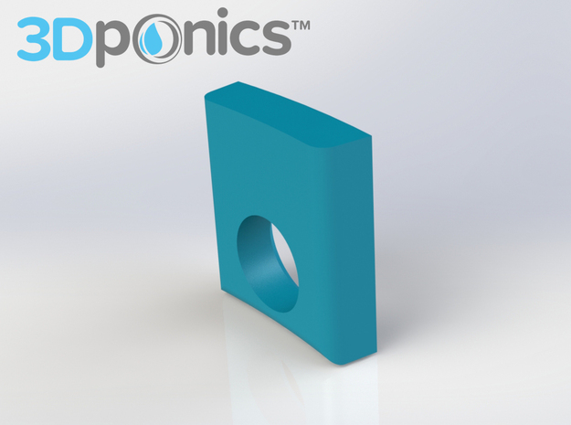Inner Clip - 3Dponics Drip Hydroponics in White Natural Versatile Plastic