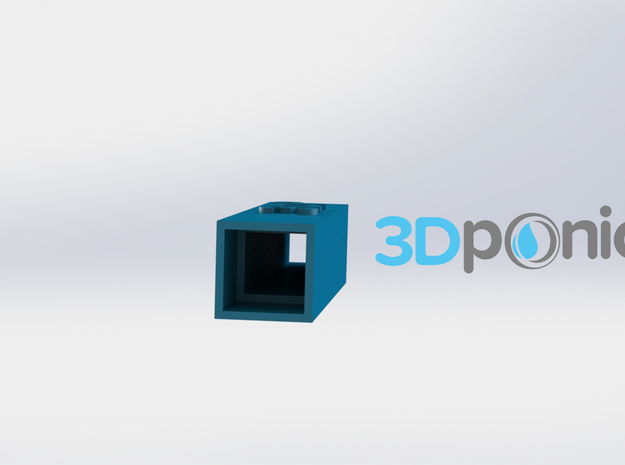Support Rod (Square) - 3Dponics Drip Hydroponics  in White Natural Versatile Plastic