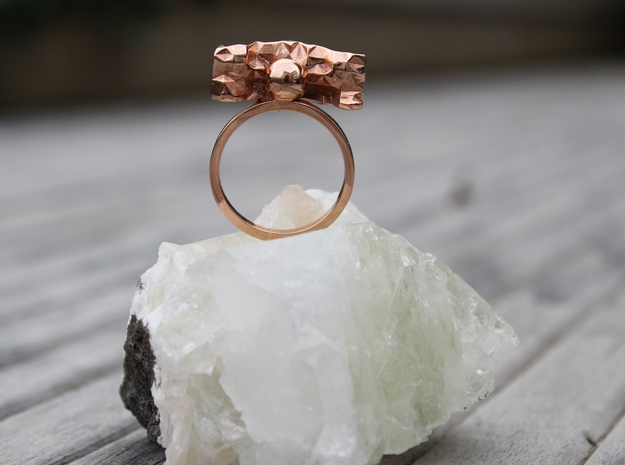 J 03 in 14k Rose Gold Plated Brass