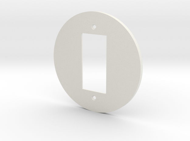 plodes® 1 Gang Decora Outlet Wall Plate in White Natural Versatile Plastic