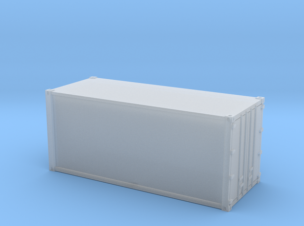 20ft Container Smooth, (N Scale, 1:160) in Smooth Fine Detail Plastic