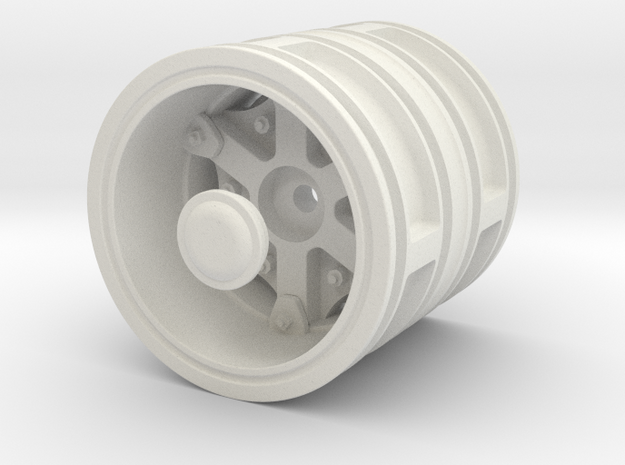 Rear-wheel-twin-tyre-set in White Natural Versatile Plastic