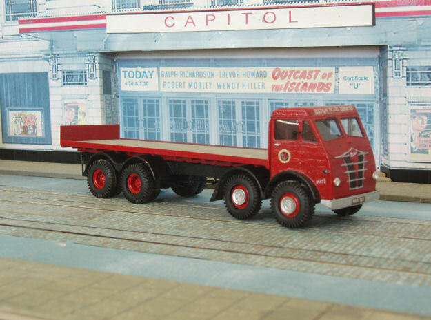 1:43 Foden  1948 FG Cab & 8 Wheel Chassis  in White Processed Versatile Plastic
