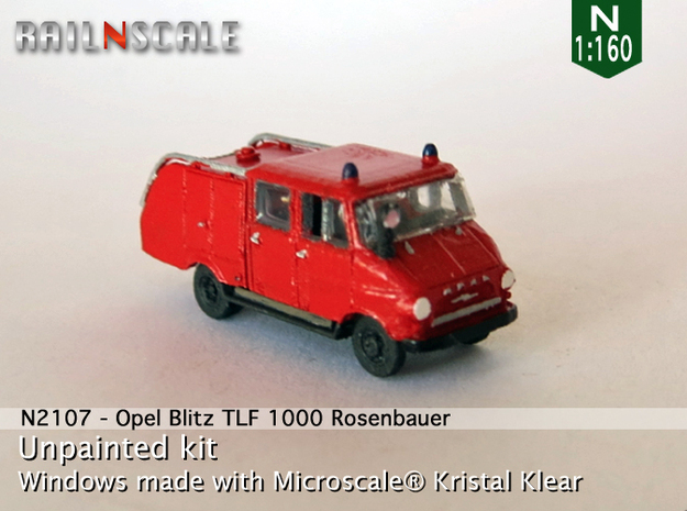 Opel Blitz TLF 1000 (N 1:160) in Tan Fine Detail Plastic