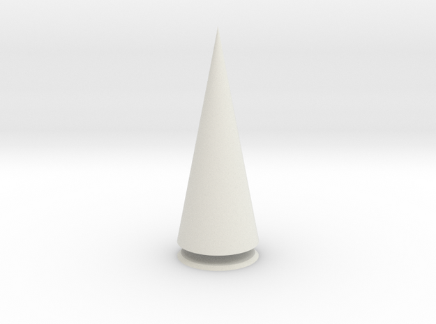 Pyramis Rotunda Solida in White Natural Versatile Plastic