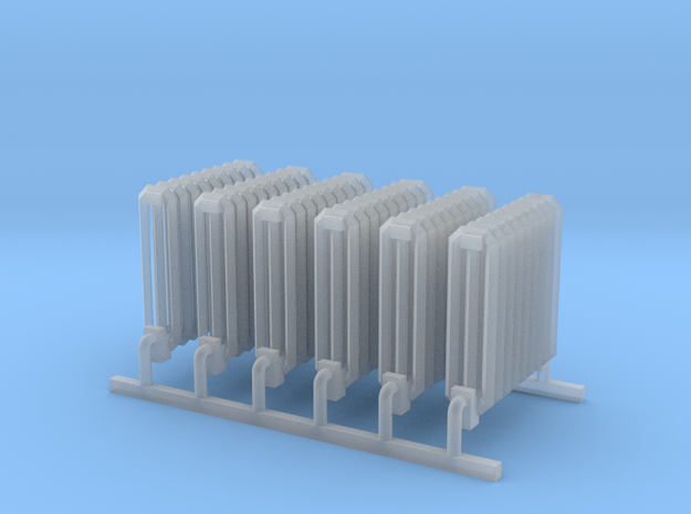 S Scale Radiators X6 in Smooth Fine Detail Plastic