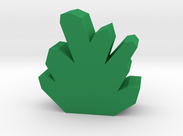 Game Piece, Crystal Token in Green Processed Versatile Plastic