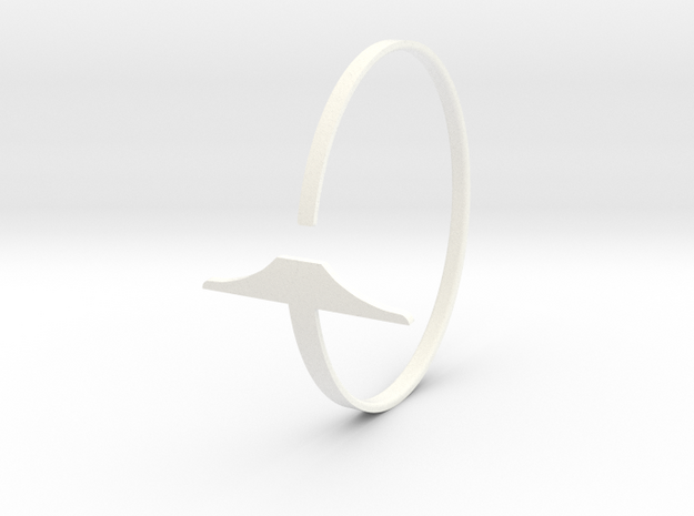a r c h i t e c t s series - Bracelet Wrapped T-Sq in White Processed Versatile Plastic