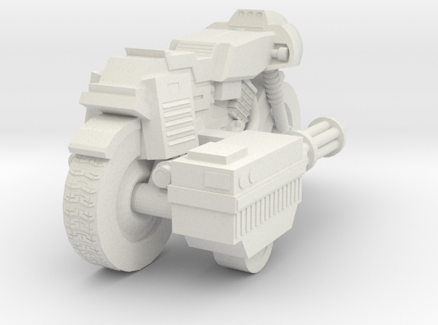 Bike RAM Small With Sidegun in White Natural Versatile Plastic