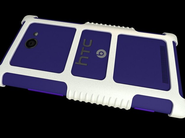 HTC 8X Custom Case "HTC 8x" Theme in White Processed Versatile Plastic