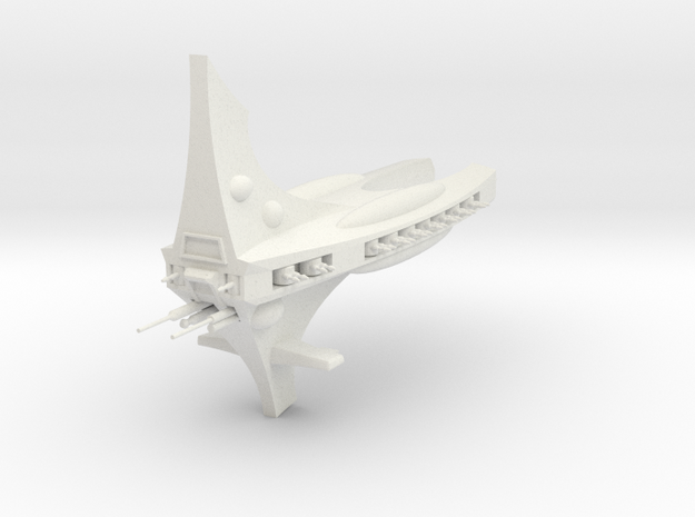 Carcharcal Frigate in White Natural Versatile Plastic