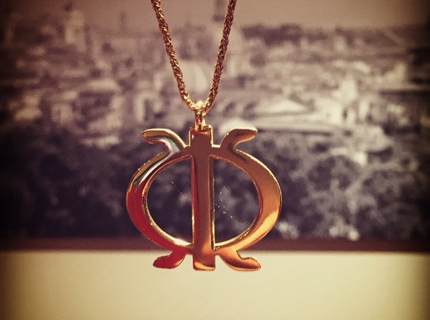 Wawa aba - African strength symbol in 18k Gold Plated Brass
