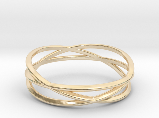 ASNY Tri Swirl Bracelet in 14K Yellow Gold