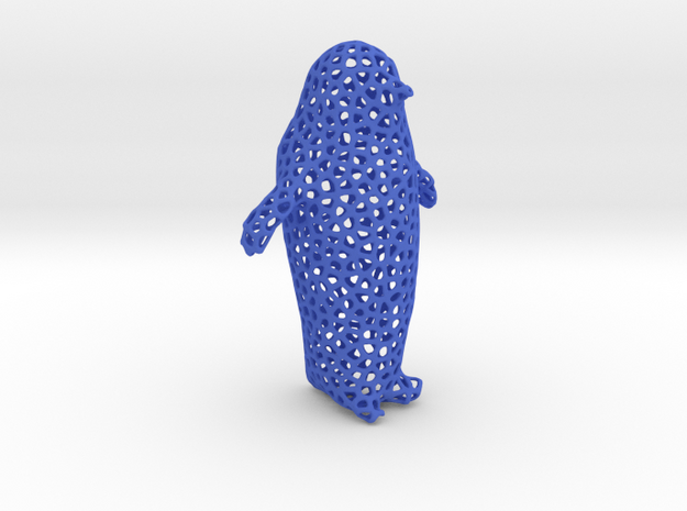 penguin  in Blue Processed Versatile Plastic
