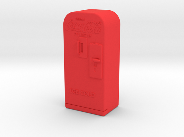 Coke Machine - Qty (1) G 22.5:1 Scale in Red Processed Versatile Plastic