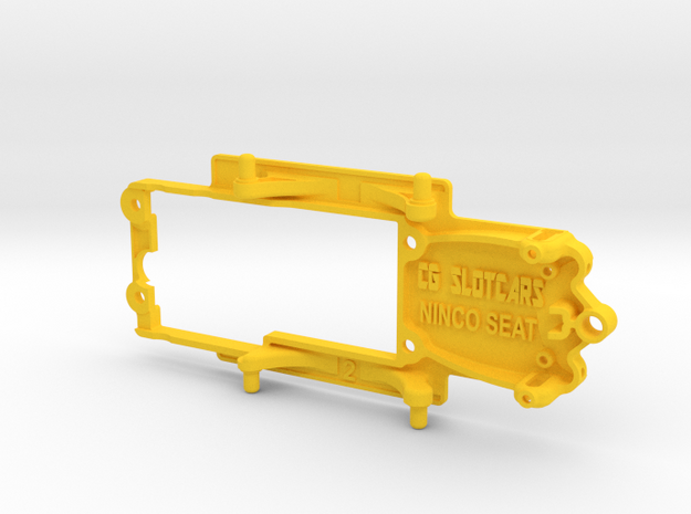 Ninco Seat Leon Cup Chassis ~ Slot.it pod in Yellow Processed Versatile Plastic