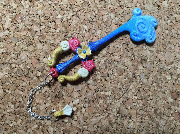 KH Keyblade Pendant Mysterious Abyss  in White Natural Versatile Plastic