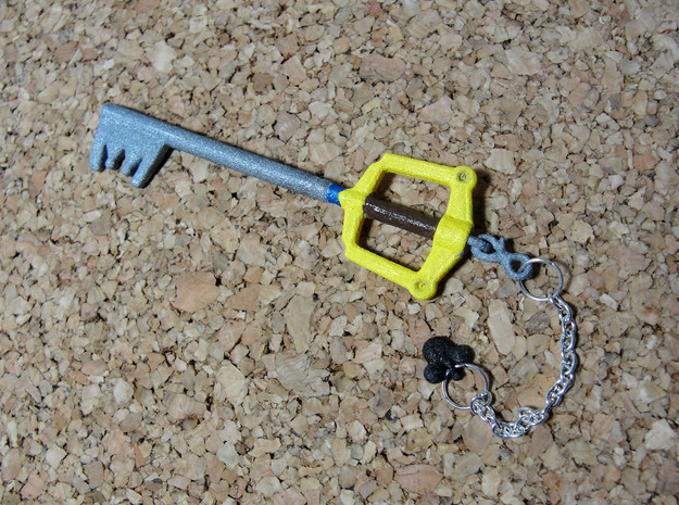 KH Keyblade Kingdom Key pendant in White Natural Versatile Plastic