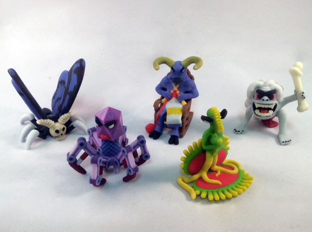 2 Inch Monsters: Batch10 in Full Color Sandstone