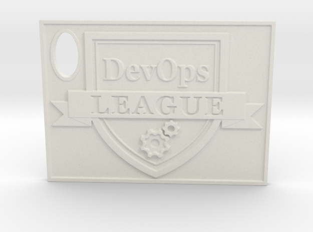 DevOps Thought Leadership Crest Certificate in White Natural Versatile Plastic