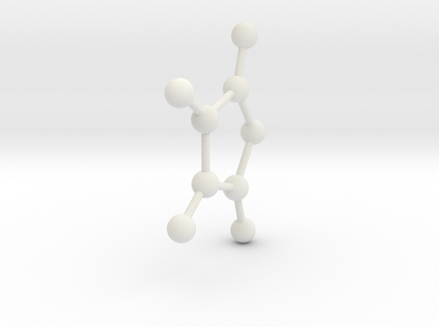 Furan molecule in White Natural Versatile Plastic