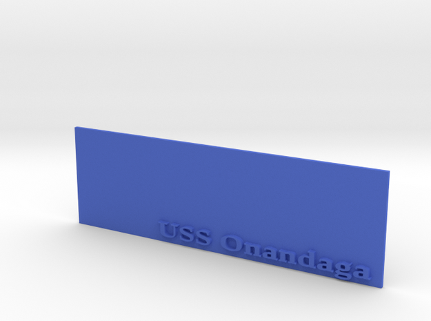 Base for 1/600 USS Onondaga in Blue Processed Versatile Plastic