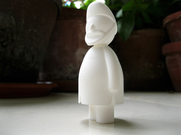Singh - Indian-vidual Indian style figurine in White Natural Versatile Plastic