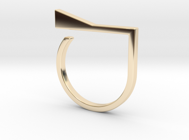 Adjustable ring. Basic model 8. in 14K Yellow Gold