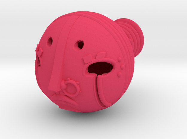 Sharkpasha's Head in Pink Processed Versatile Plastic