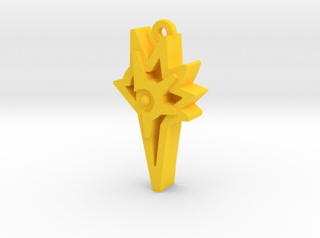 Unova Pendant [Legend] in Yellow Processed Versatile Plastic