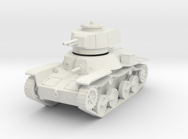 PV49 Type 4 Ke Nu Light Tank (1/48) in White Natural Versatile Plastic