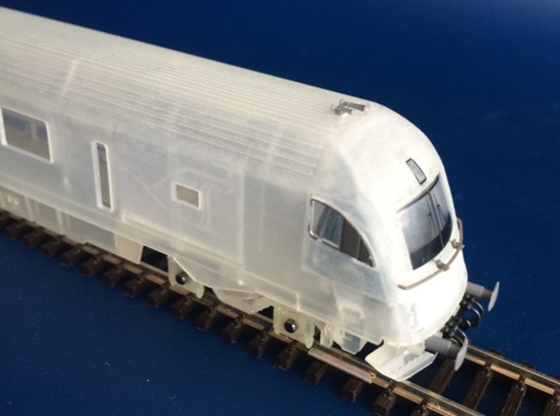 RailJet Steuerwagen_v4 TT 1:120 in Smooth Fine Detail Plastic