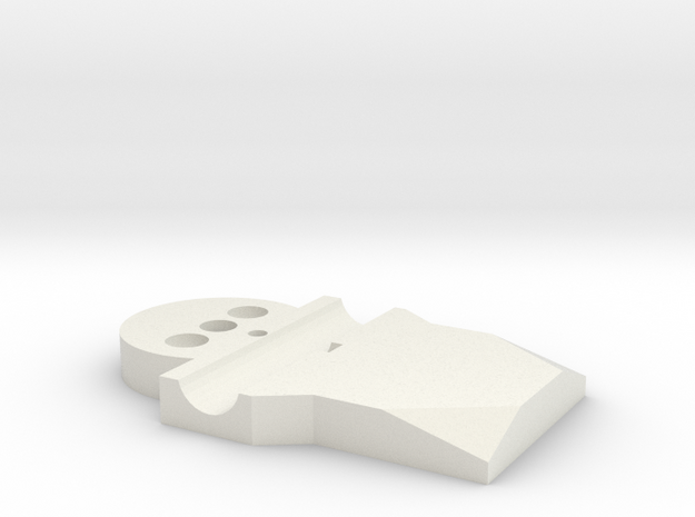 Top Plate in White Natural Versatile Plastic