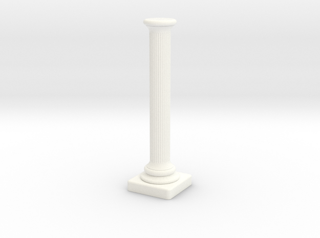 Column 003 in White Processed Versatile Plastic