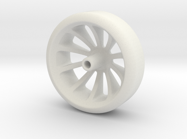 Sidewinder Pinewood Wheel in White Natural Versatile Plastic