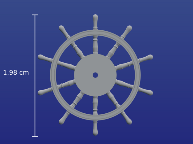 1:90 HMS Victory Ships Wheel in Smoothest Fine Detail Plastic