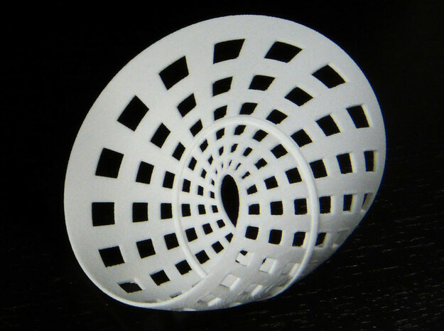 Möbius Strip in White Natural Versatile Plastic