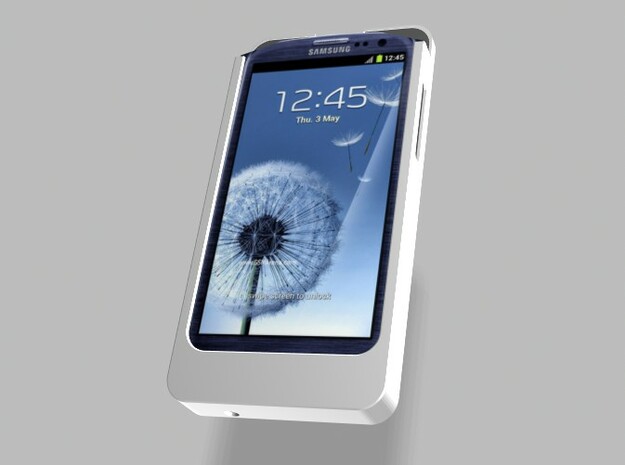 Samsung S3 Charger 2500mah with USB Power Out in White Natural Versatile Plastic