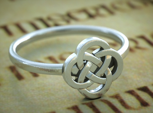Celticring6 in Polished Silver
