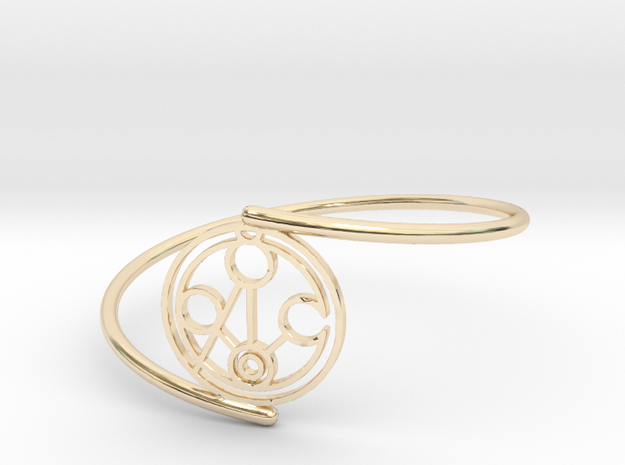 Meghan - Bracelet Thin Spiral in 14k Gold Plated Brass