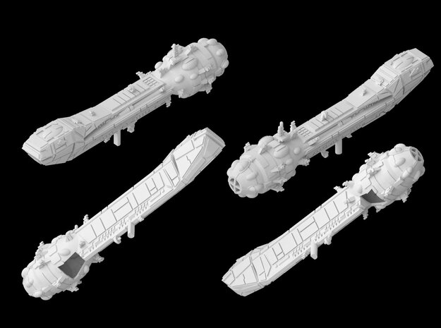 (Armada) Lancer Frigate in White Natural Versatile Plastic