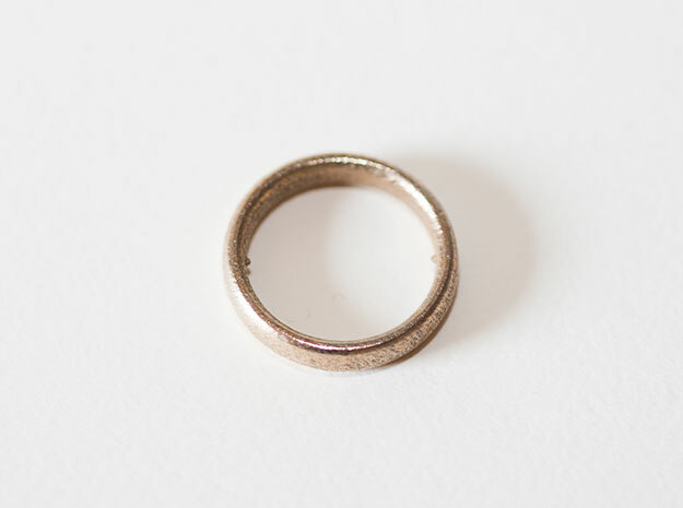 More Pain Ring in Polished Bronzed Silver Steel: 8 / 56.75