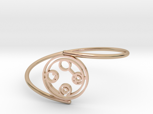 Belinda - Bracelet Thin Spiral in 14k Rose Gold Plated Brass