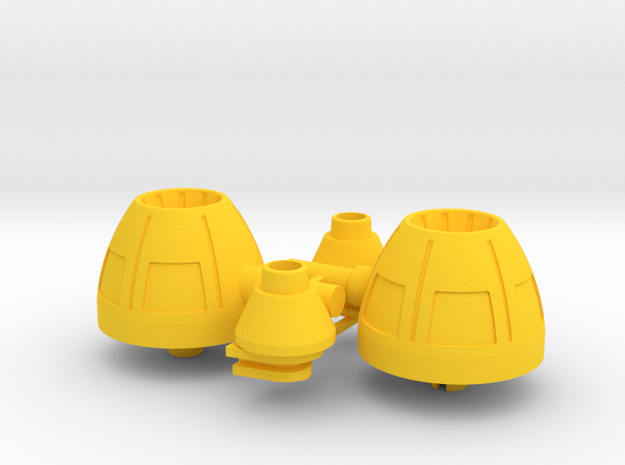 Playmobil Top Agents 4876, rear thrusters (3 of 4) in Yellow Processed Versatile Plastic