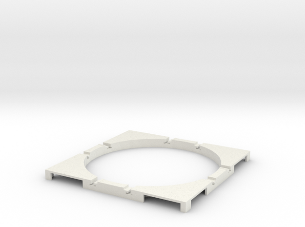 T-165-wagon-turntable-60d-100-corners-flat-1a in White Natural Versatile Plastic