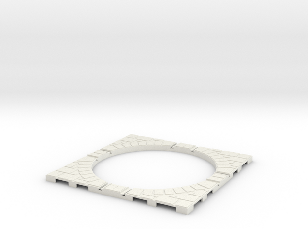 T-165-wagon-turntable-84d-100-corners-giant-1a in White Natural Versatile Plastic