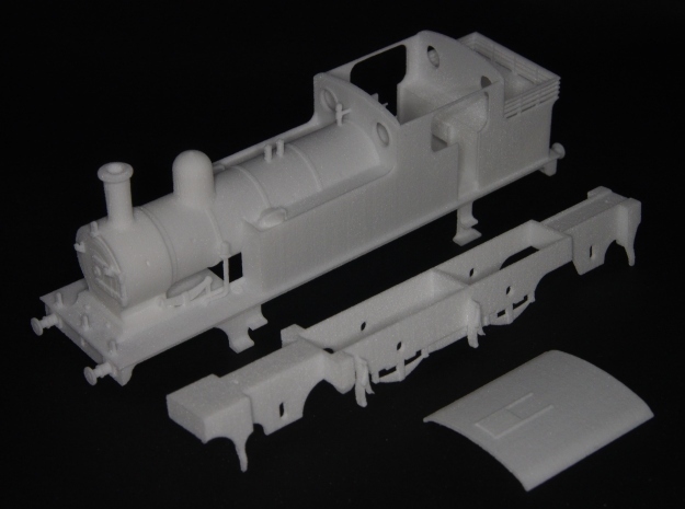 LNER class F5 2.4.2 tank loco in White Natural Versatile Plastic